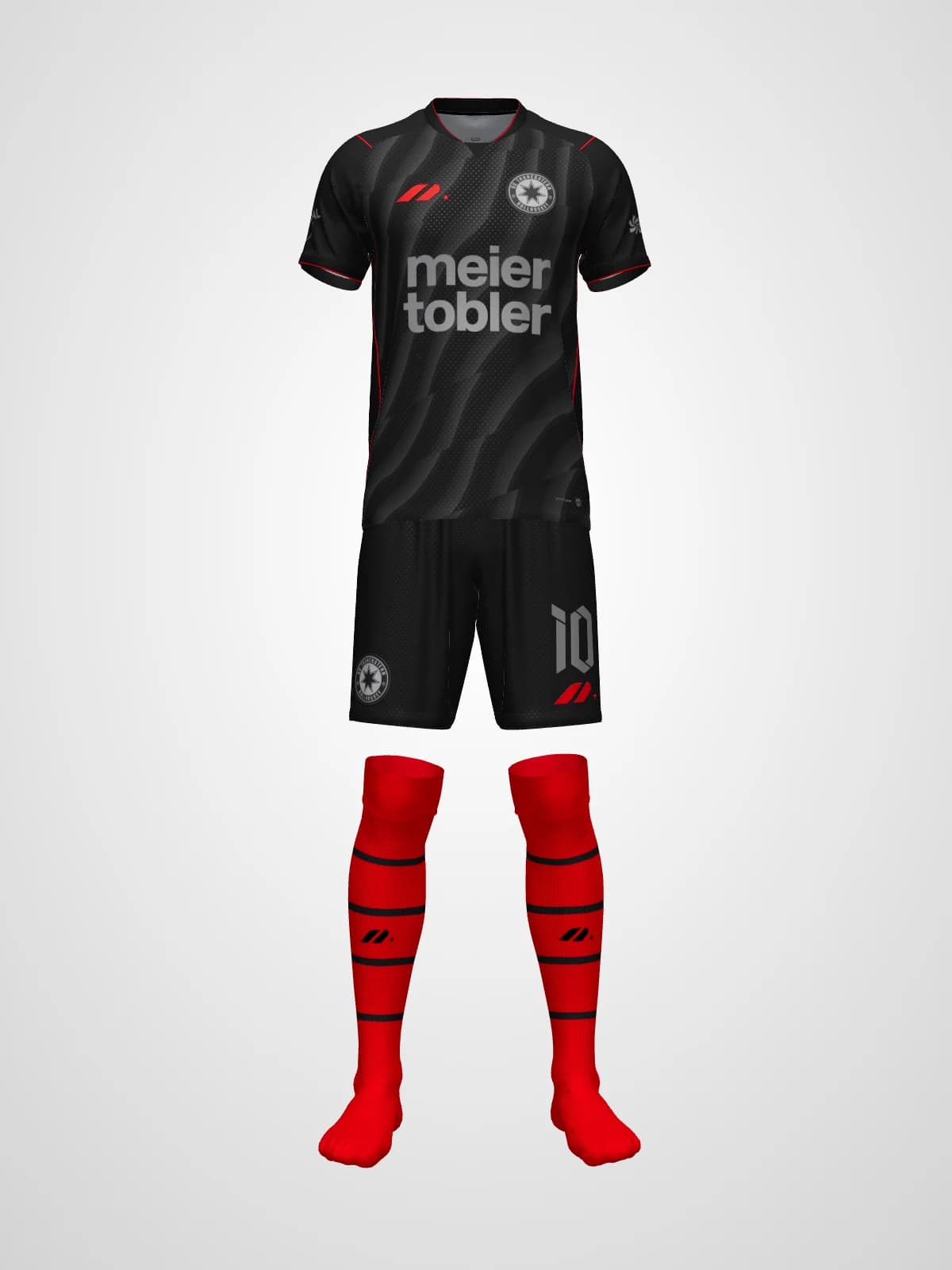 NOKTO kit in black and red, rotatable all the way round