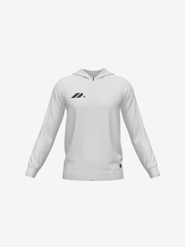 Felpa con cappuccio pre-partita full zip